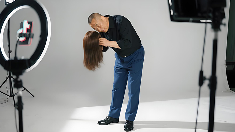 🐺直播间买的假发竟含甲醛网底？测评揭秘劣质品三大致命隐患！