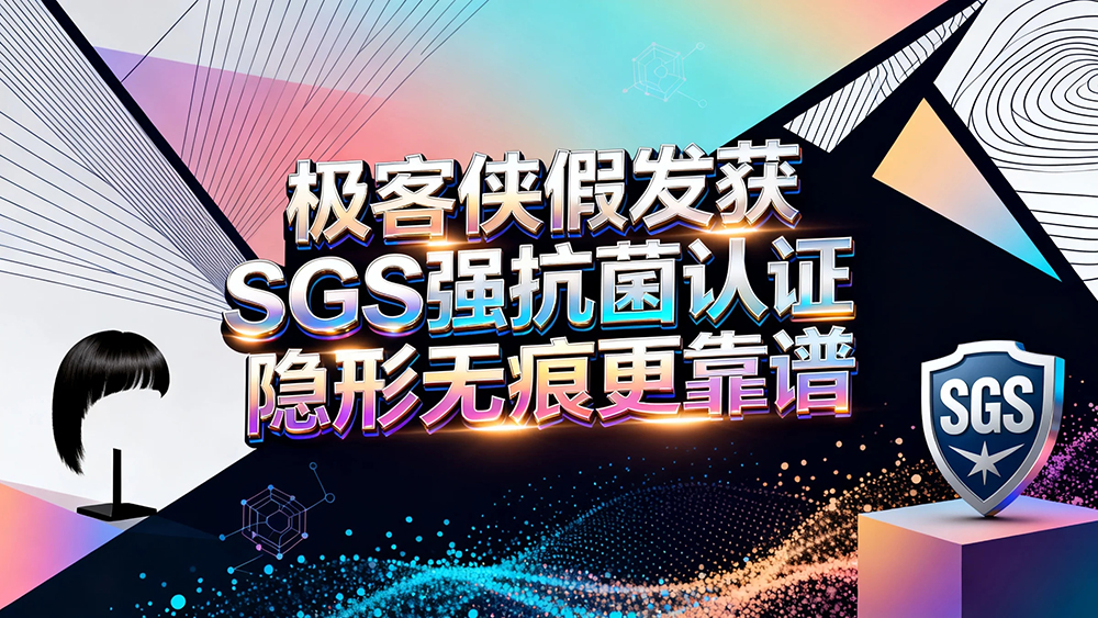 脱发人群选购新标杆：极客侠假发获 SGS 强抗菌认证 隐形无痕更靠谱