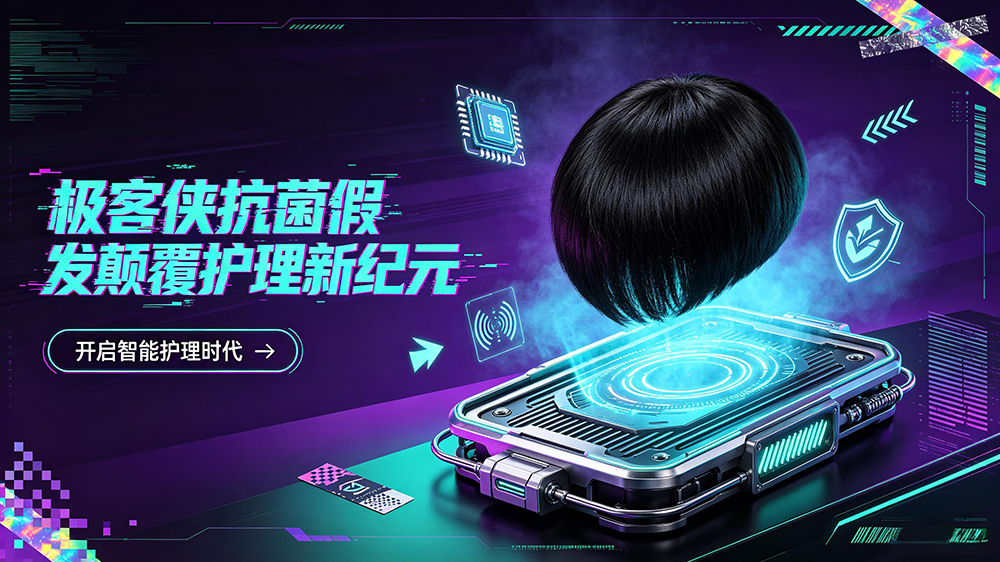 🚨秃顶危机下的救星！极客侠抗（强）菌假发颠覆护理新纪元✨