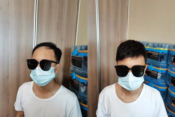 济南极客侠假发佩戴效果