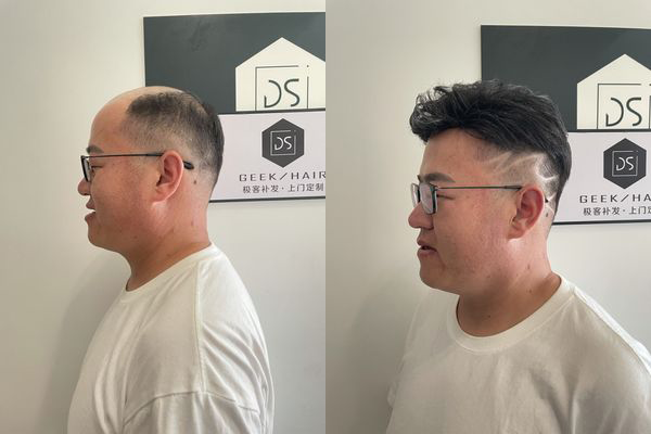 设计的发型我也很满意,做完之后效果也满意