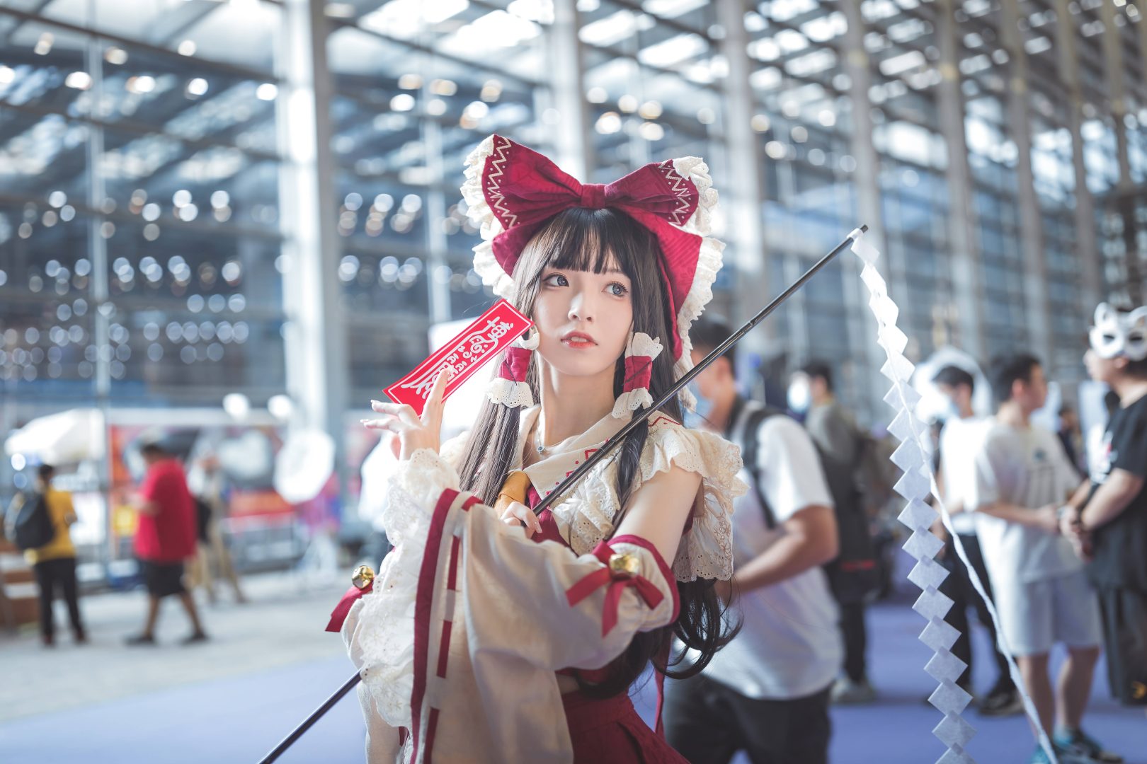 cosplay使用化纤丝假发效果