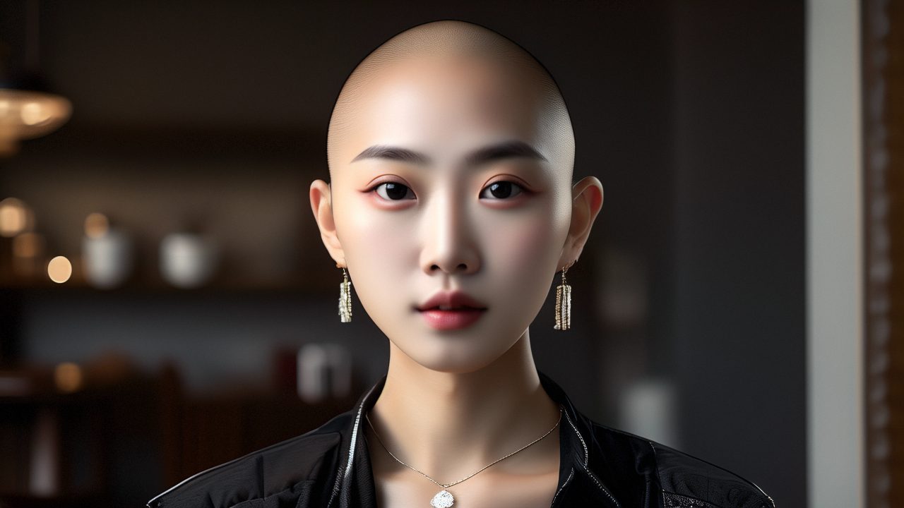 17岁的脂溢性脱发患者