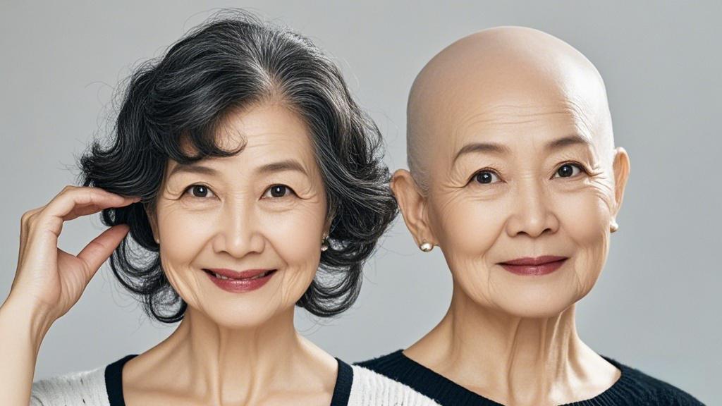 赵女士,60岁,全头脱发,大连