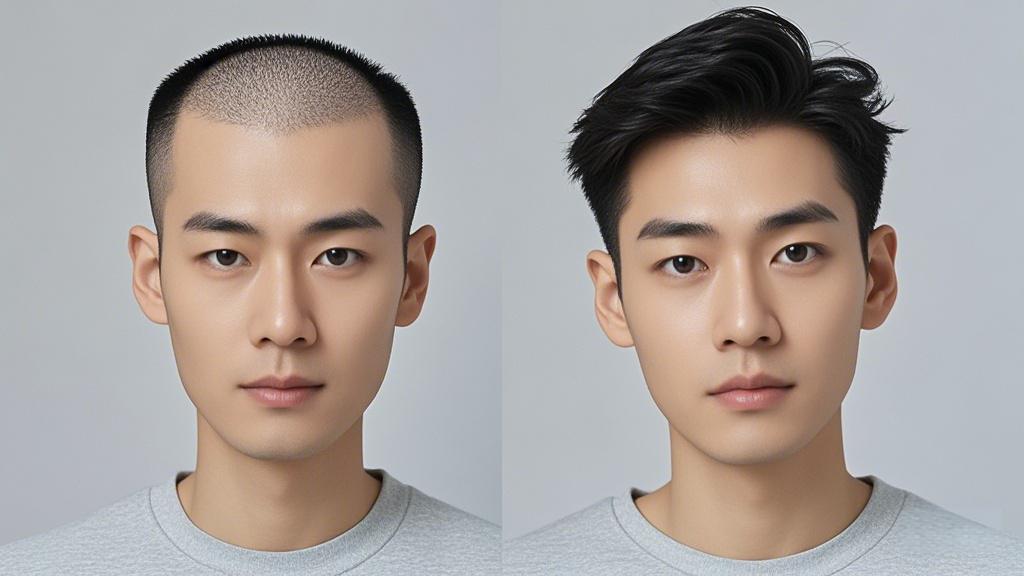 头发稀少假发补发效果