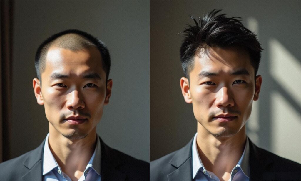 假发织发馆假发定制