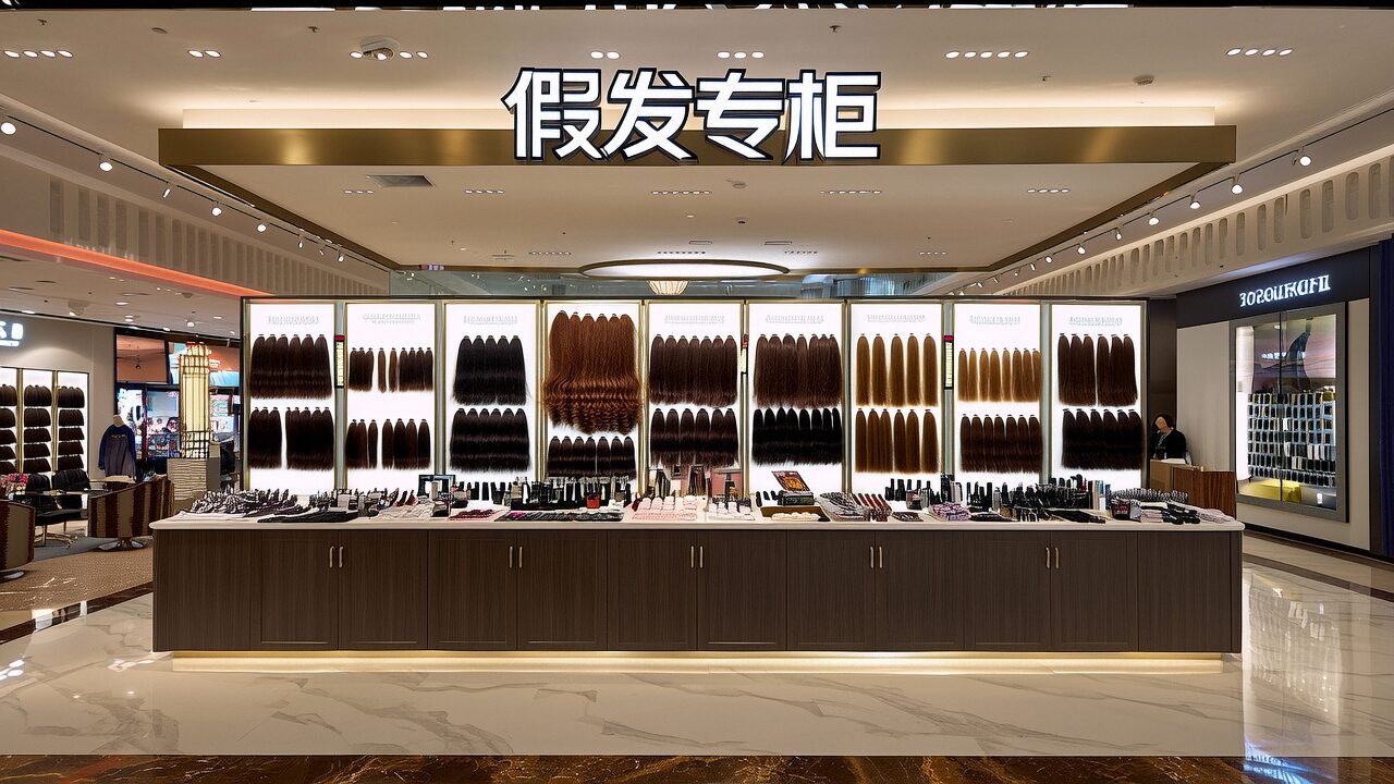 SM城市广场:大型商场中的假发专柜