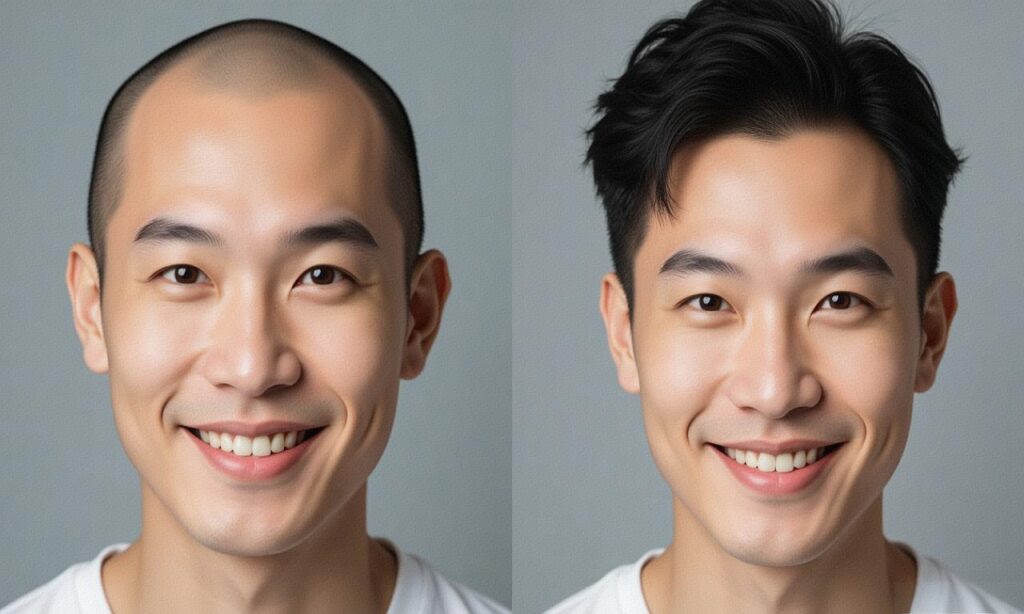 假发:效果自然,佩戴方便