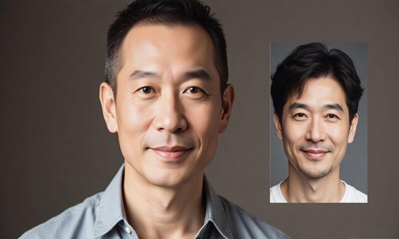 发际线高戴假发效果