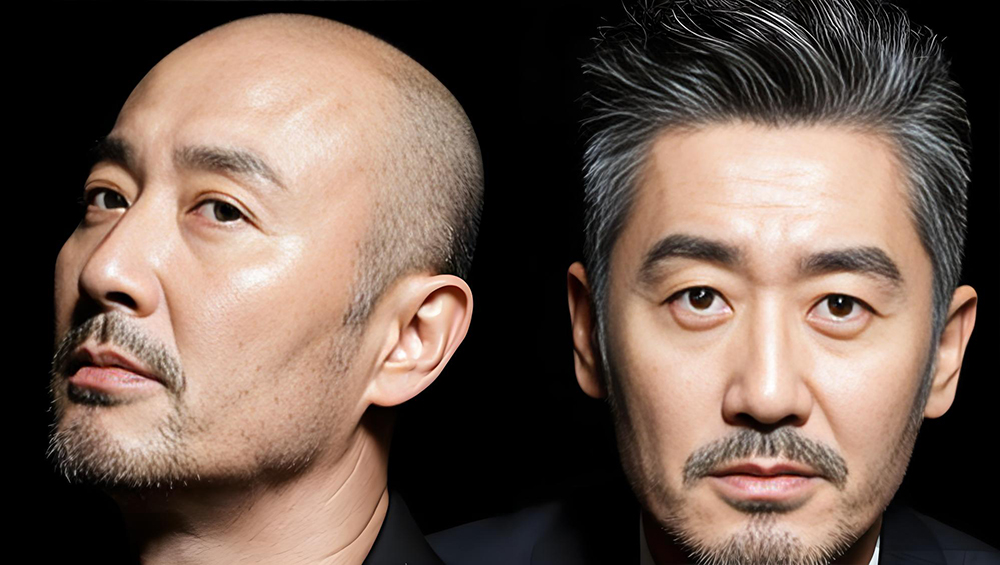 男士真人发手工定制假发