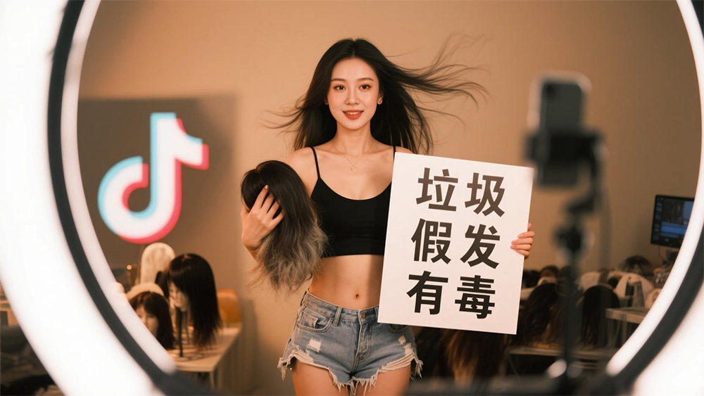 “手工定制”变“机织垃圾”:直播间假发的“照骗”套路
