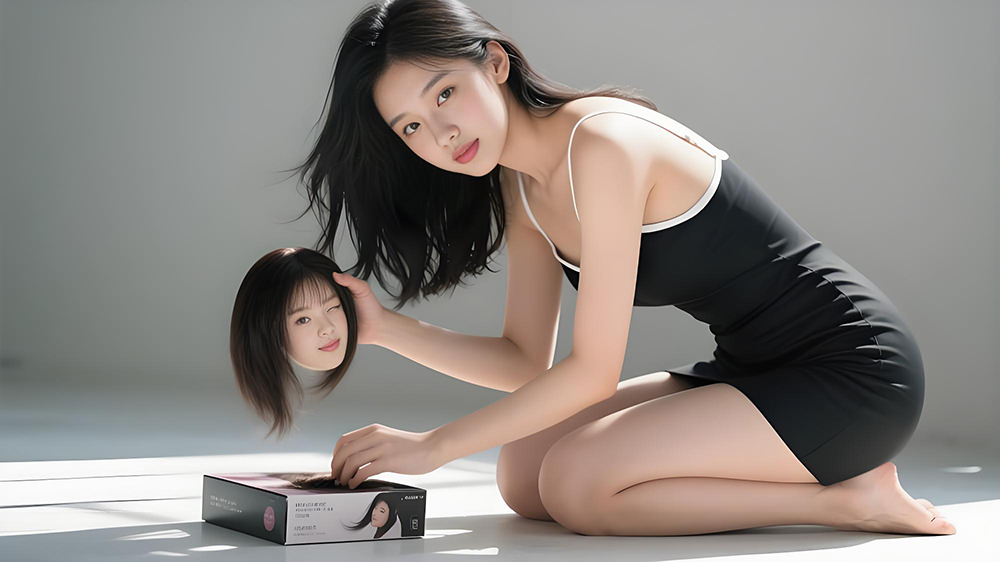 直播间劣质假发