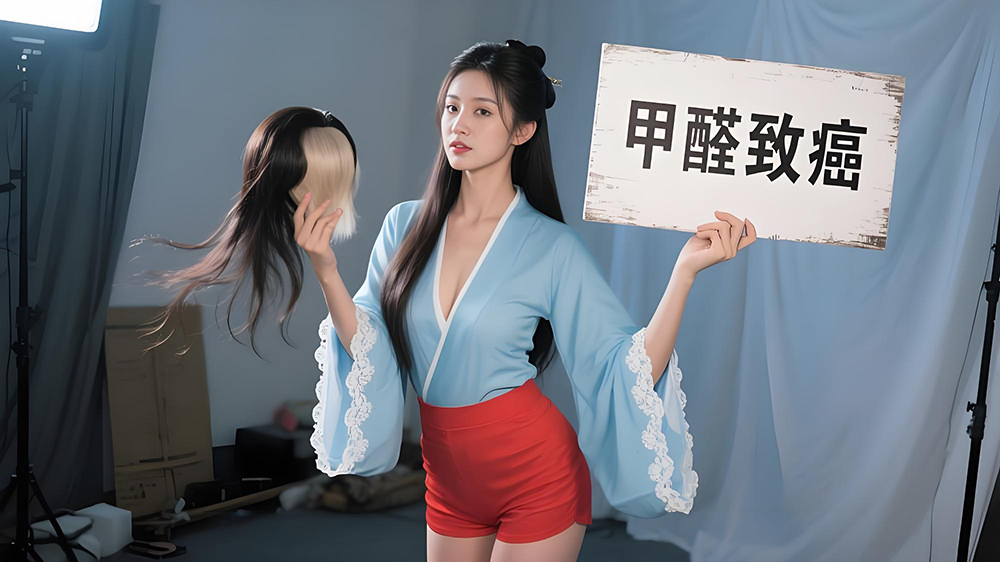 劣质假发含甲醛致癌