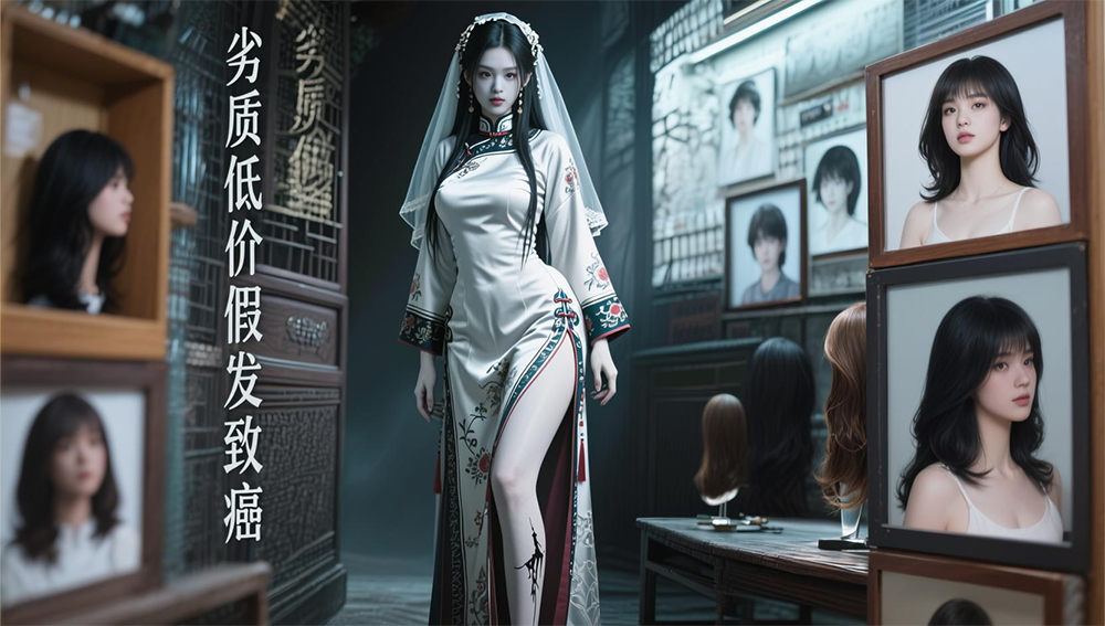 触目惊心!甲醛假发=头顶“慢性毒源”