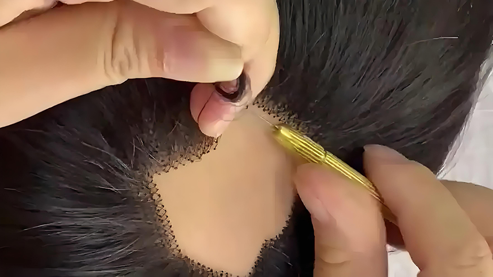 手工钩织假发