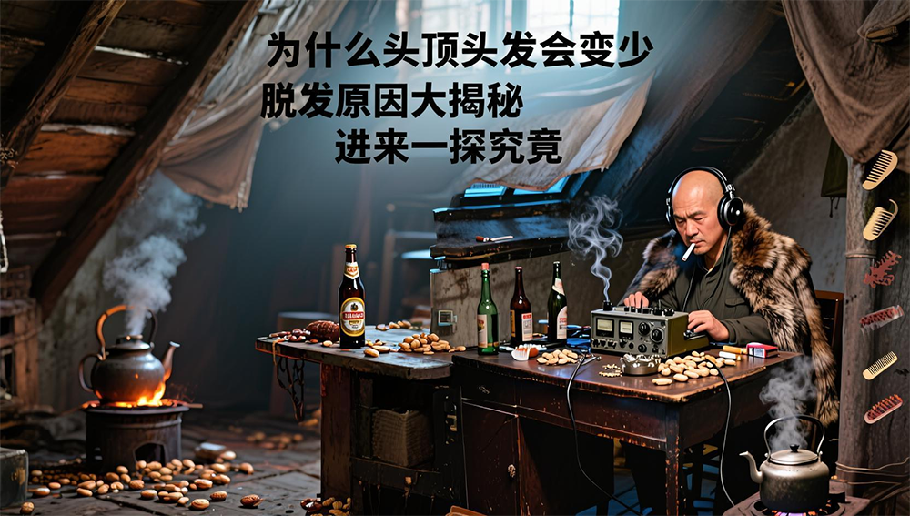 先搞懂原因:为什么头顶头发会变少?