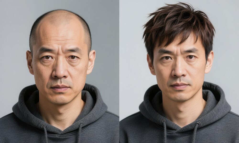 张浩(38岁,精明生意人,用的极客侠假发德国莎款)