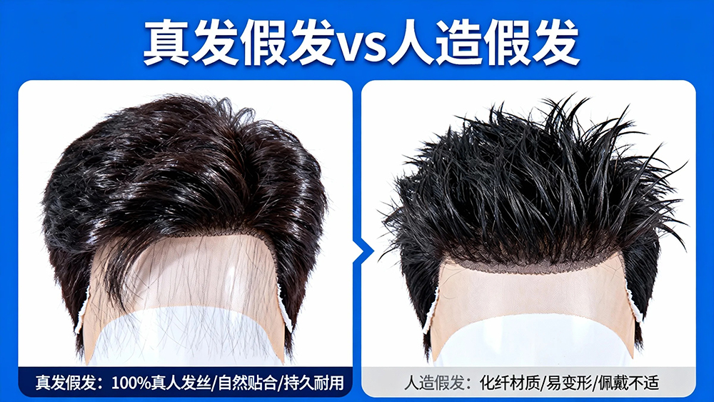 真发假发 vs 人造假发:核心对比