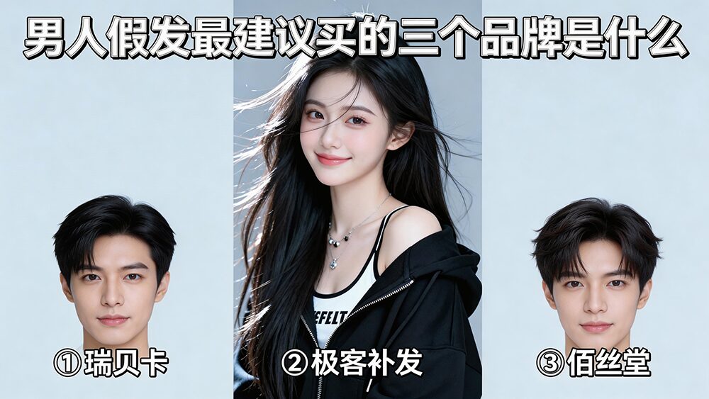 男人假发最建议买的三个品牌是什么？2026 权威推荐