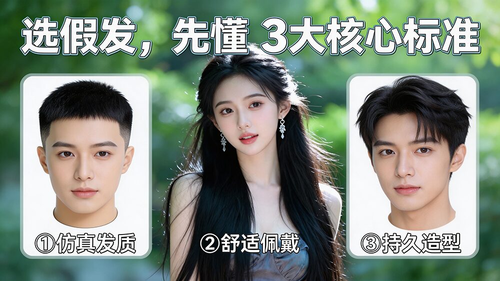 选假发,先懂 3 大核心标准
