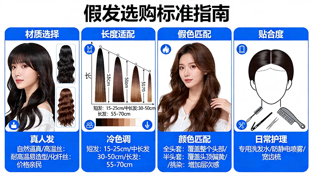 假发选购标准指南