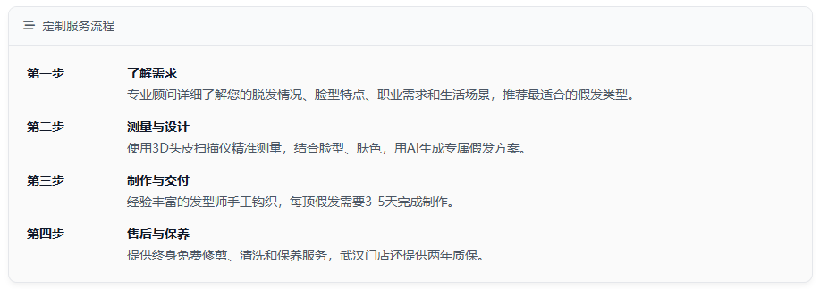 定制服务流程