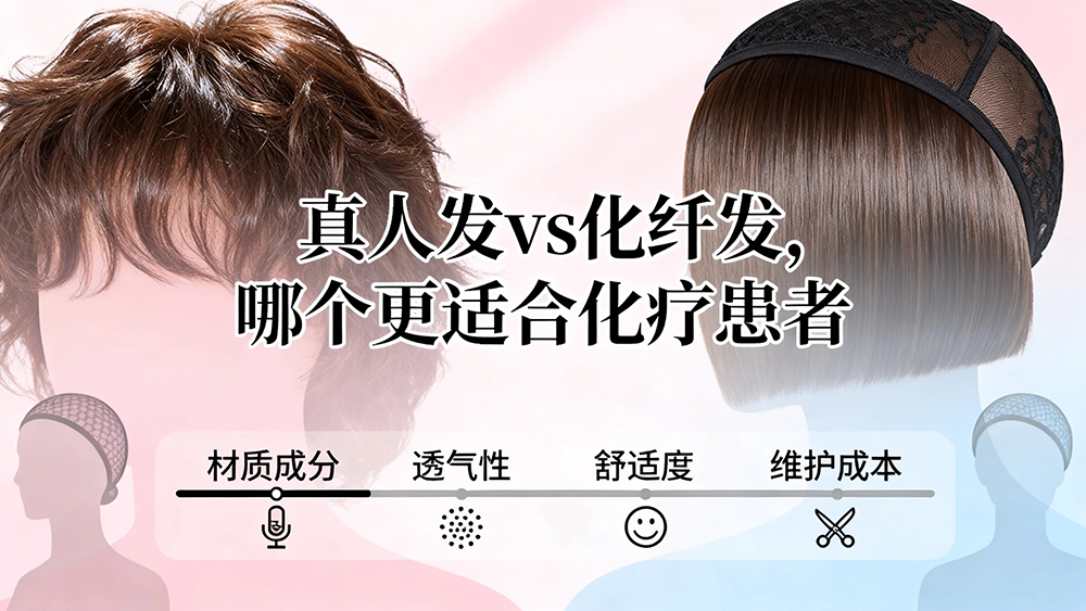 材质大比拼:真人发 vs 化纤发,哪个更适合化疗患者?