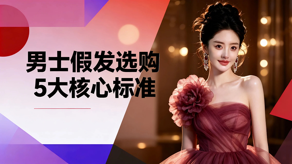 男士假发选购 5 大核心标准,避坑不踩雷