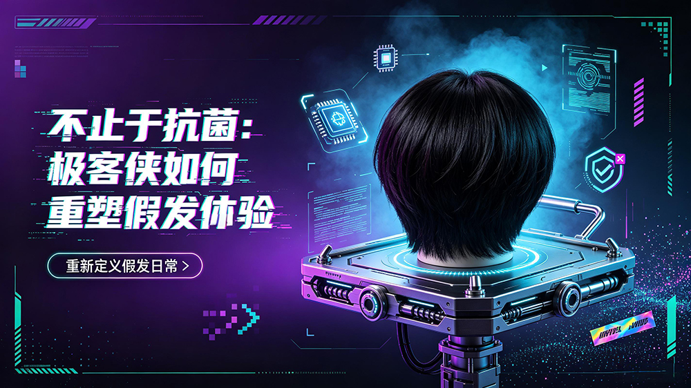 不止于“抗菌”:极客侠如何重塑假发体验?