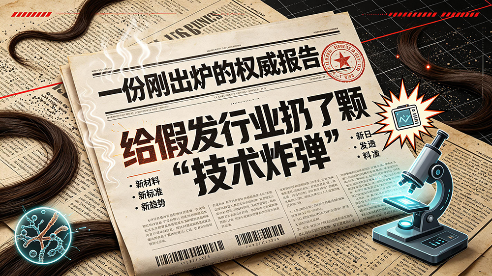 一份刚出炉的权威报告,给假发行业扔了颗“技术炸弹”