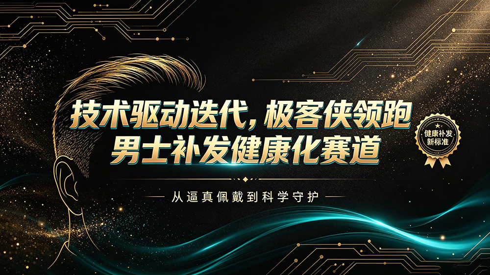 技术驱动迭代,极客侠领跑男士补发健康化赛道