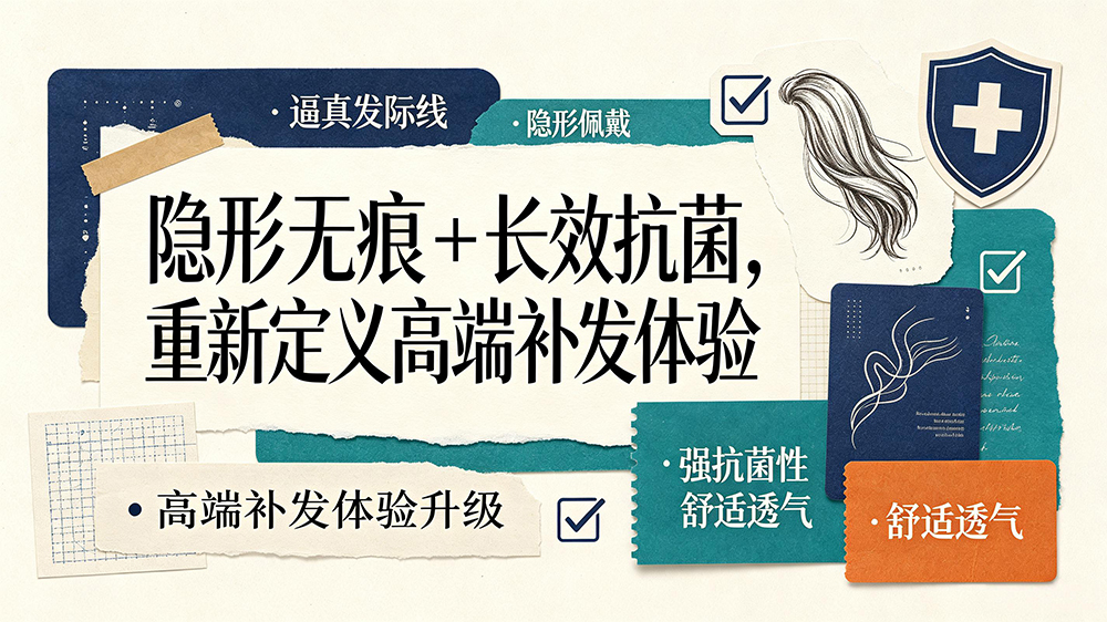 隐形无痕 + 长效抗菌,重新定义高端补发体验