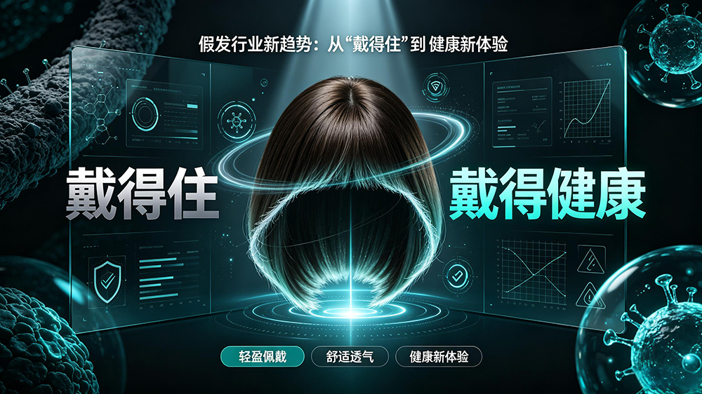 假发行业新趋势: 从 "戴得住 "到 "戴得健康 "