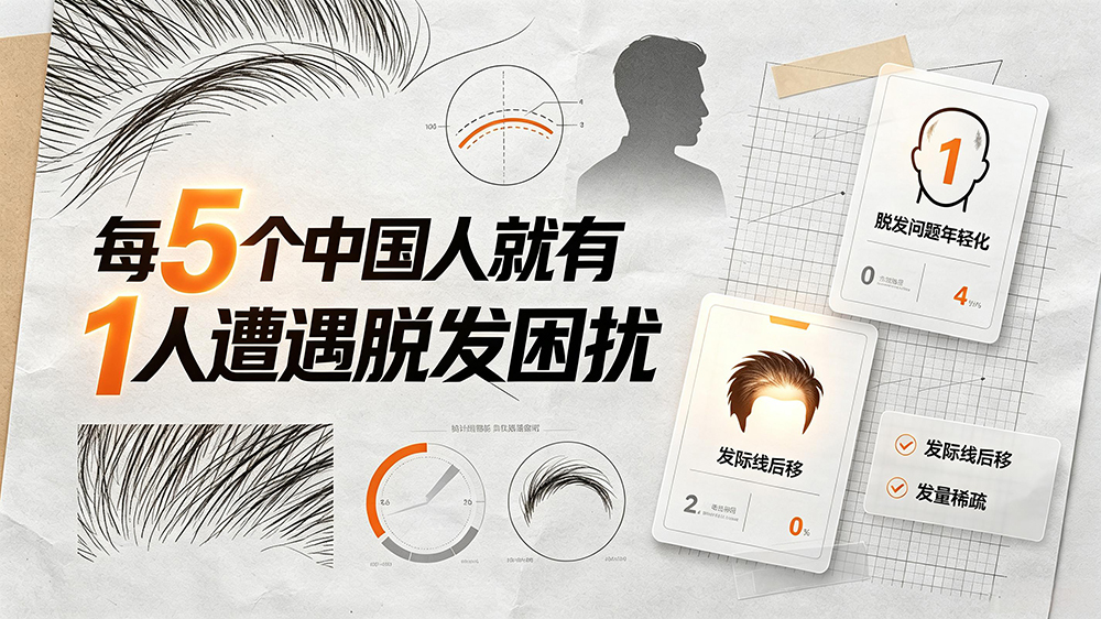 ? 2.5亿国人深陷脱发危机！SGS抗菌认证假发成秃顶、发际线高人群新选择✨