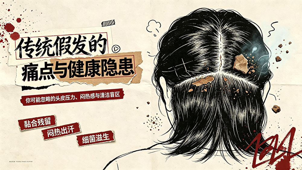 传统假发的痛点与健康隐患
