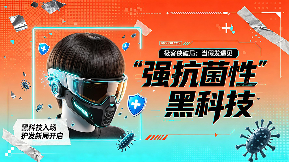 极客侠破局:当假发遇见“强抗菌性”黑科技