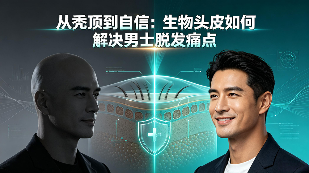 从秃顶到自信:生物头皮如何解决男士脱发痛点