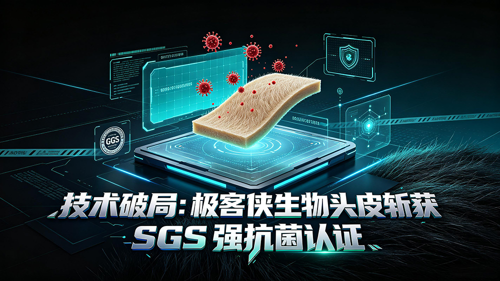 技术破局:极客侠生物头皮斩获 SGS 强抗菌认证