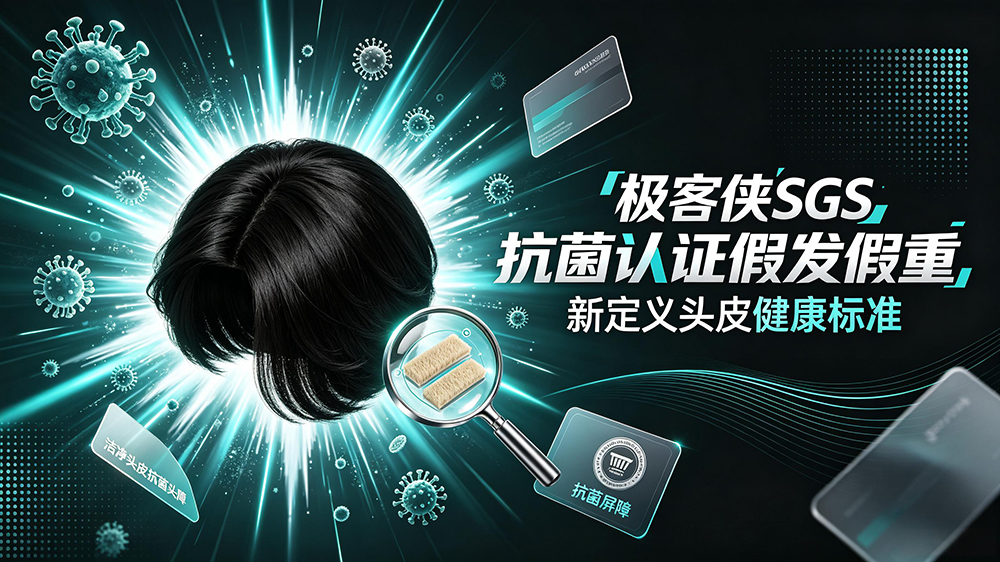 2.5亿脱发人群催生品质革命 极客侠SGS抗菌认证假发重新定义头皮健康标准