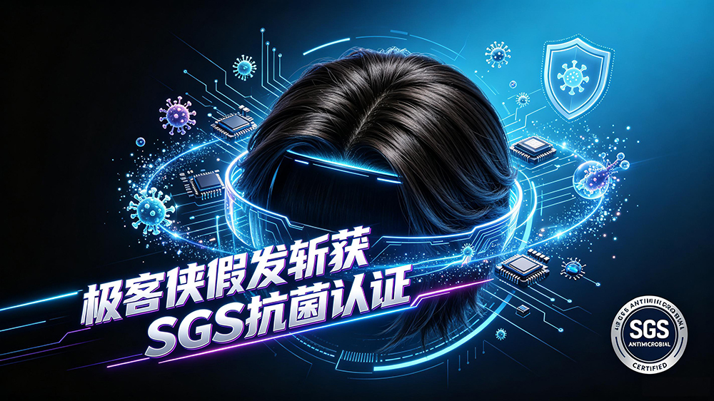 ?告别“秃”然焦虑！极客侠假发斩获SGS抗菌认证，重新定义“第二头皮”健康 ✨