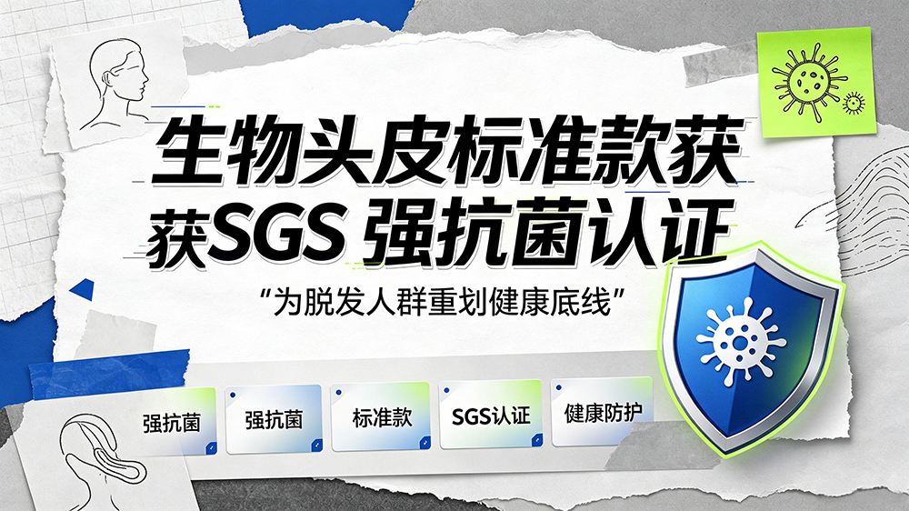 ?从“遮盖”到“养护”：极客侠生物头皮标准款获 SGS 强抗菌认证，为脱发人群重划健康底线