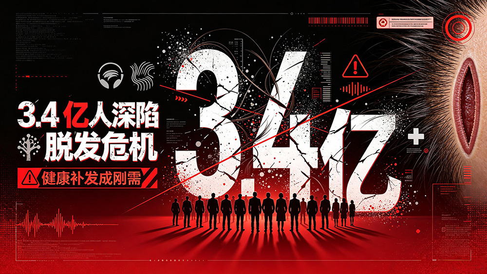 3.4 亿人深陷脱发危机,健康补发成刚需