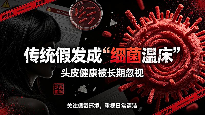 直击行业痛点:传统假发成“细菌温床”,头皮健康被长期忽视