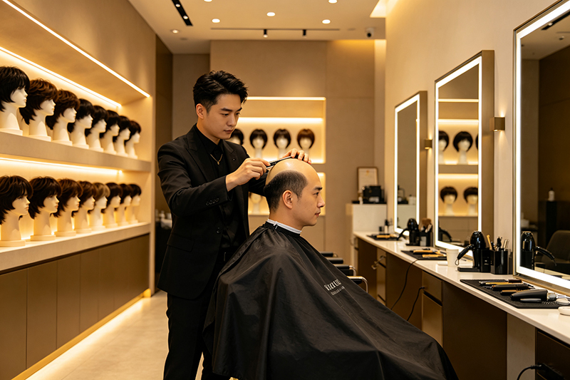 极客侠全国连锁门店,专业发型师一对一量头定制服务