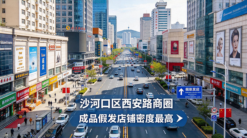 沙河口区西安路商圈——大连成品假发店铺密度最高的区域